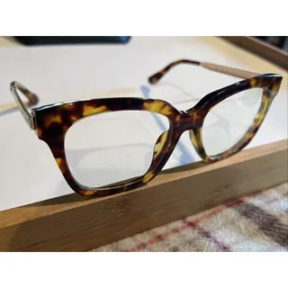 Photo of DIFF EYEWEAR BELLA XS AB-CL163 Eyeglass Frames 50-17-142 Brown Tortoise Glasses