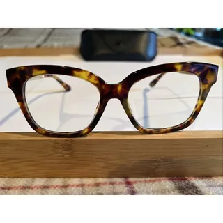 Photo of DIFF EYEWEAR BELLA XS AB-CL163 Eyeglass Frames 50-17-142 Brown Tortoise Glasses