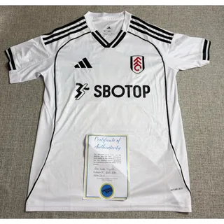 Photo of Alex Iwobi Signed Fulham 2025/26 Adidas Home Jersey M COA #17