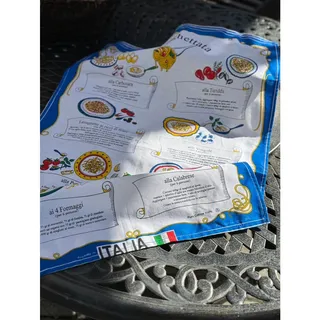 Photo of Vintage Italian Recipe Kitchen Cloth Towel Pasta Recipes Made in Italy