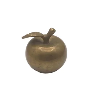 Photo of Vintage Brass Apple Bell Paper Weight