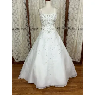Photo of Stunning Vintage Y2K Private Collection Beaded Organza Wedding Gown