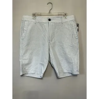 Photo of Union Men's Blue/White Striped Seersucker Chino Shorts 36R NWT