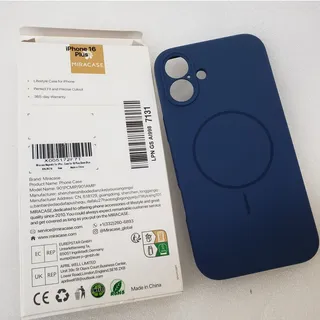 Photo of Miracase Magnetic Case for Apple iPhone 16 Plus - Glass Blue MagSafe Cover
