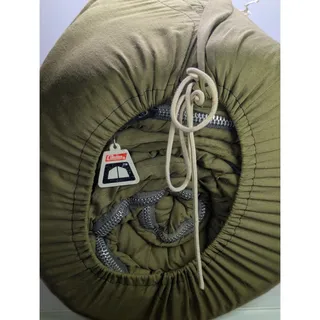 Photo of Vintage Coleman Green Sleeping BagWildlife Print Lining Camping Read