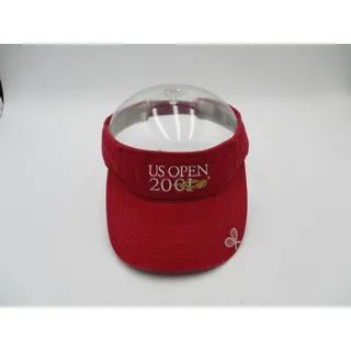 Photo of Vintage US Open 2001 Hat Cap Visor One Size Red Tennis Mens Twins Enterprise