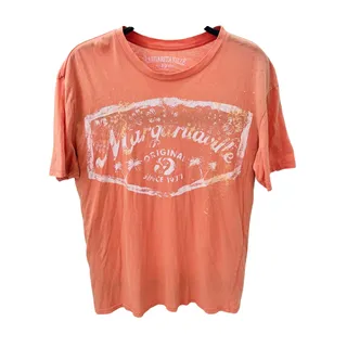 Photo of Margaritaville Island Classic T-Shirt Men's Large Orange Graphic Logo Since 1977