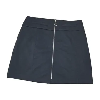Photo of EUC Candie's Black Mini Zip Up Mini Skirt Sz M W/faux Pockets
