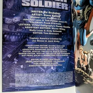 Photo of Captain America Winter Soldier Vol 1 Graphic Novel Marvel Brubaker Epting NM