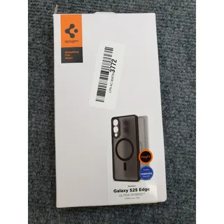 Photo of Spigen for Galaxy S25 Edge. Ultra Hybrid. Black / Gray. Magnetic. Phone Case