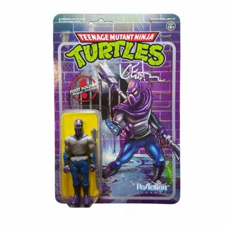 Photo of Super7 Foot Soldier ReAction Teenage Mutant Ninja Turtles 3.75" Eastman SIGNED