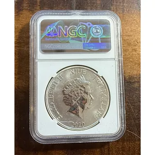 Photo of 2020 Niue $2 Star Wars Boba Fett 1 oz Silver Coin NGC MS 69