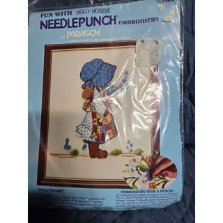 Photo of Paragon Holly Hobbie Needlepunch Embroidery Kit No. 5103