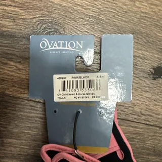 Photo of Ovation Leather Gloves for Kids Horse Riding, A- Small- Pink
