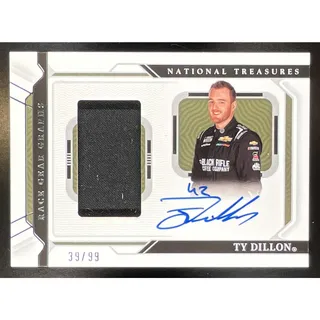 Photo of 2020 Panini National Treasures Ty Dillon #FS-TD Firesuit Signatures /99 Auto