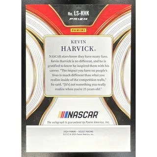 Photo of 2024 Panini Prizm Kevin Harvick #LS-KHK Legendary Signatures Auto