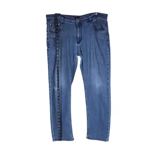 Photo of Image Jeans Men 36x30 Medium Blue Wash Stretch Denim Straight Leg Casual Pants