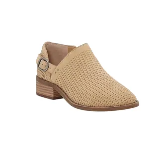 Photo of Lucky Brand Gahiro Boho Western Leather Tan Buckle Booties Size 10