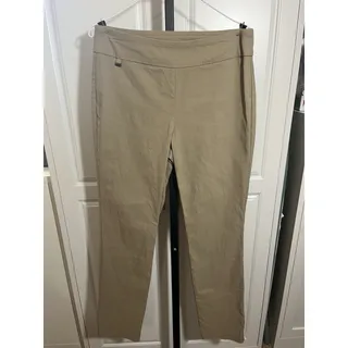 Photo of Kim Rogers Women’s Shaper Khaki Pull On Stretch Pants Size 8