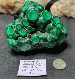 Photo of Malachite Polished Freeform Specimen (1lb 13oz)