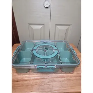 Photo of Cook With Color Portable Snackle Box 8 Compartment Organizer Travel Snack Tray