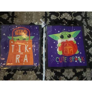 Photo of STARS WARS GROGU TRICK OR TREAD FABRIC HALLOWEEN TREAT BAG NEW