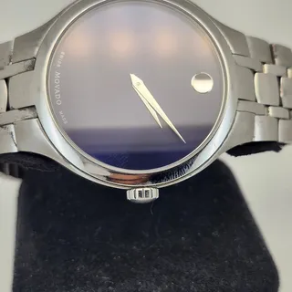 Photo of ​Movado Museum Sapphire Crystal Steel Link Bracelet Watch ref 01.1.14.1085