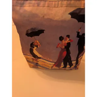 Photo of JACK VETTRIANO 'THE SINGING BUTLER Classic Print Tote Bag Double Handle