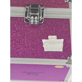 Photo of Caboodles Mini Pink Glitter Train Case Makeup Jewelry Organizer 5871-18 2012