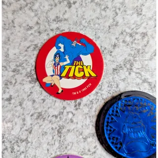 Photo of Lot of 5 Pogs THE TICK from 1995 FCN Quaker Oat Life Cereal Promotional Item