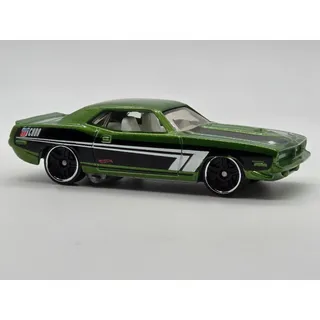 Photo of 2015 Hot Wheels HW Workshop ’70 Plymouth AAR Cuda Metallic Green Loose 1:64