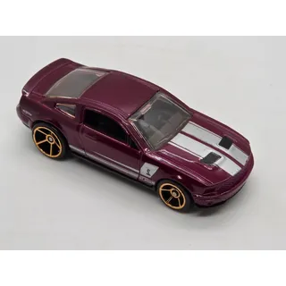 Photo of Hot Wheels ’07 Ford Shelby GT-500 Metallic Maroon Silver Stripes Loose 1:64