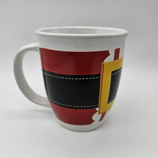 Photo of Santas Belt Mug Coffee Cup 14 oz Royal Norfolk Christmas Ceramic Microwave Safe