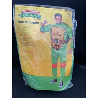 Photo of ADULT CLASSIC TEENAGE MUTANT NINJA TURTLES TMNT MICHELANGELO COSTUME NEW