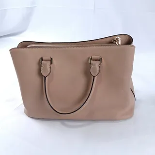 Photo of MICHAEL KORS Mercer Medium Saffiano Leather Satchel Handbag Blush Pink