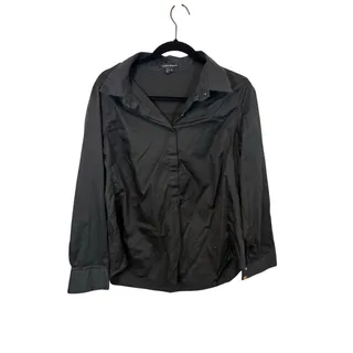 Photo of Universal Standard The Artist Oversized Poplin Black Shirt S Cotton Preppy Work