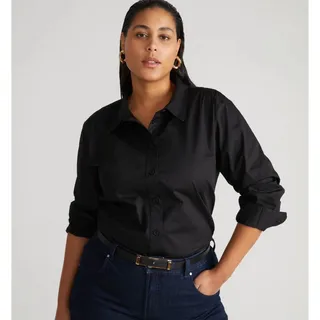 Photo of Universal Standard The Artist Oversized Poplin Black Shirt S Cotton Preppy Work