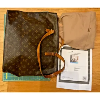 Photo of Authentic Louis Vuitton Monogram Cabas Mezzo Tote w/ COA & Dust Bag