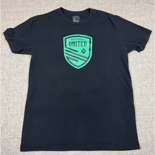 Photo of New Mexico United Soccer T Shirt Men L Black Turquoise Somos Unidos USL