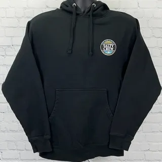 Photo of Salty Crew Hoodie S Small Black Pullover Sweatshirt Fishing Surf Graphic Logo