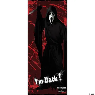 Photo of FUN WORLD GHOST FACE I'M BACK DOOR COVER HALLOWEEN DECORATION FW91953GF