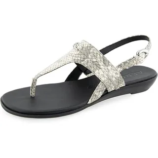 Photo of Aerosoles Women's Gemal Slingback Thong Sandal, Roccia Snake Print Leather, Size 5 M