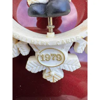 Photo of Vintage Hallmark Santa's Here 1979 Twirl About Christmas Keepsake Ornament 4"