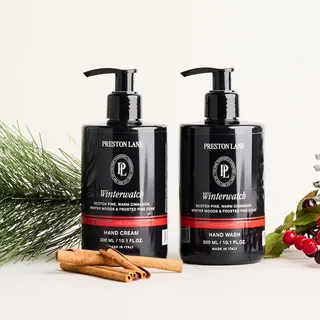 Photo of Preston Lane Scented Hand Soap and Lotion Bathroom Set of 2, Winterwatch