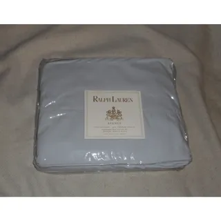 Photo of Ralph Lauren Avenue Peninsula Gray 300 Thread Count Poplin King Flat Sheet