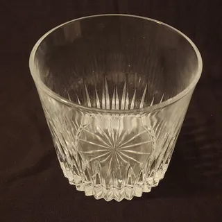 Photo of Vintage Heavy Hand Blown Seeded Crystal Ice Bucket Wine Cooler 5.5" Studio Glass