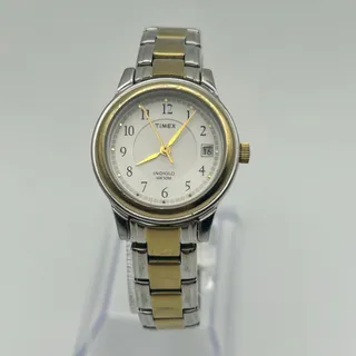 Photo of Timex Two-two White Dial Indiglo 50M WR Women’s Watch Working 