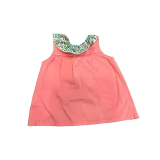 Photo of Handmade by Jenn Girls 2T Pink and Floral Sleeveless Dress