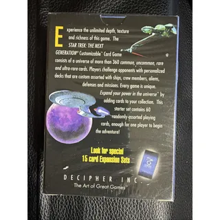 Photo of Star Trek CCG LIMITED EDITION 60-Card Starter Deck Sealed 1994 BLACK BORDER
