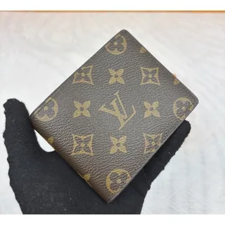 Photo of Authentic Louis Vuitton Multiple Wallet M60895 Brown/Tan Bi-Fold